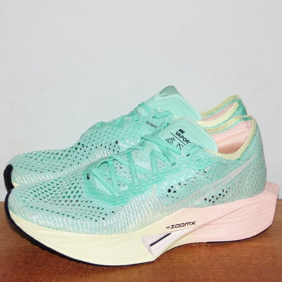 Nike ZoomX VaporFly Next% 3 Running Womens 8.5 10 Mint Foam Sunset Tint - Picture 2 of 6